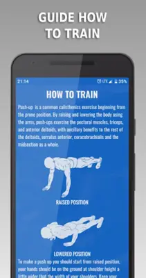 Push Ups android App screenshot 1